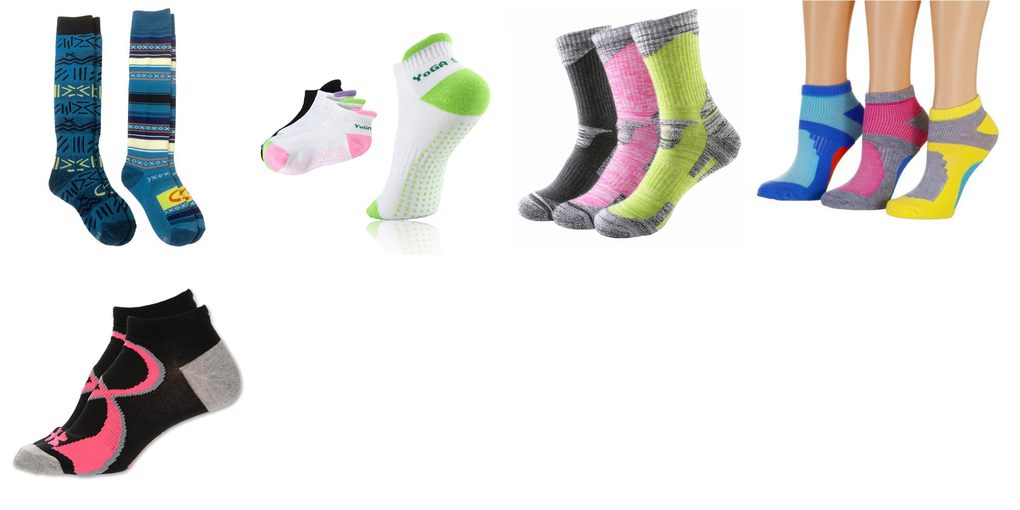 colored athletic socks